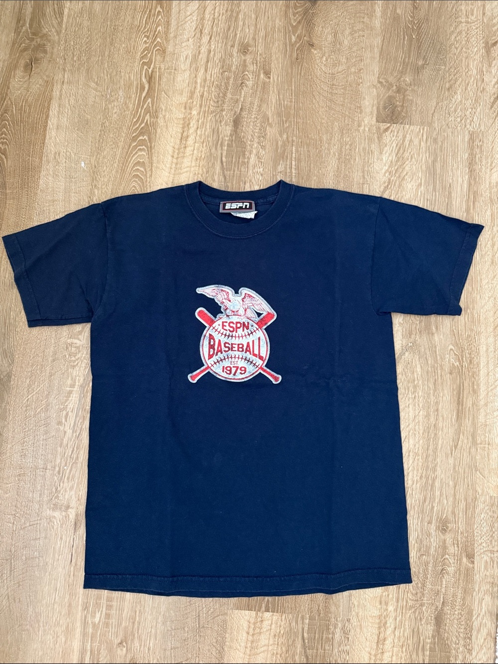 Kids' ESPN Navy Short Sleeve Baseball Graphic Tee